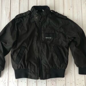 Boys Members Only Black Bomber Jacket